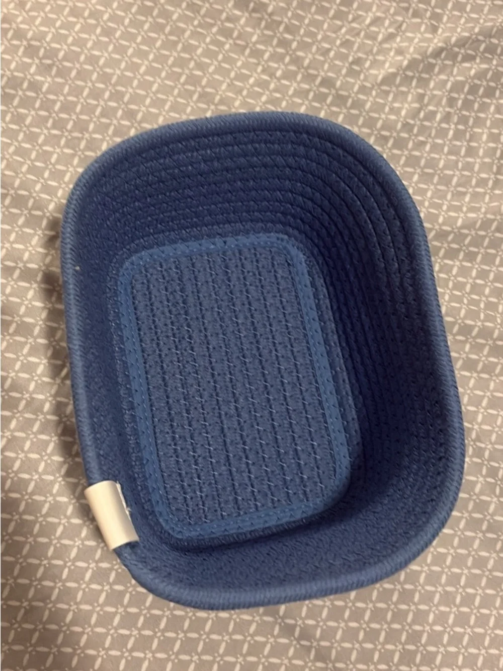 Target Blue Woven Fabric Storage Basket